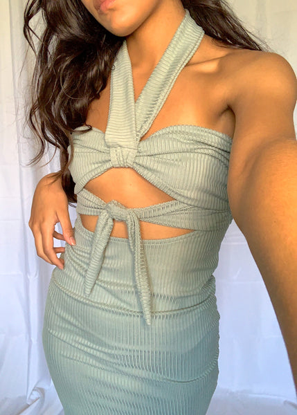 All Wrapped Up Cutout Maxi Dress